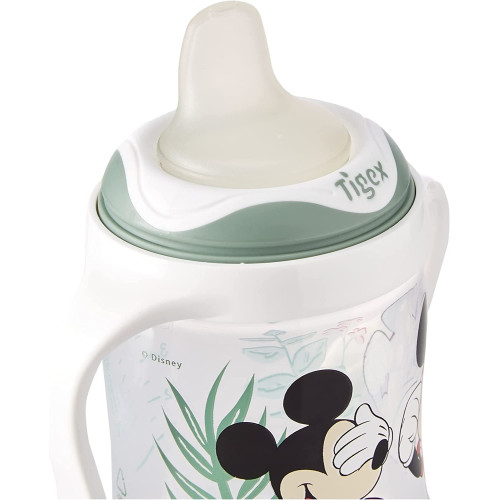 Vaso de aprendizaje Mickey/Minnie silicona 150ml. Tigex