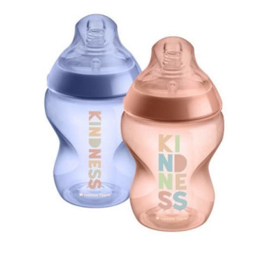 Biberón Duplo Closer Nature 2x260 ml. Tommee Tippee