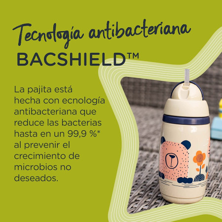 Botella SuperStar térmica con pajita 266 ml. Tommee Tippee