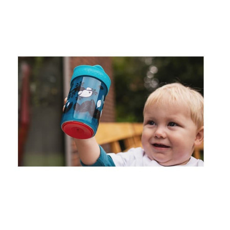 Vaso antivuelco con tapa 300ml. Tommee Tippee