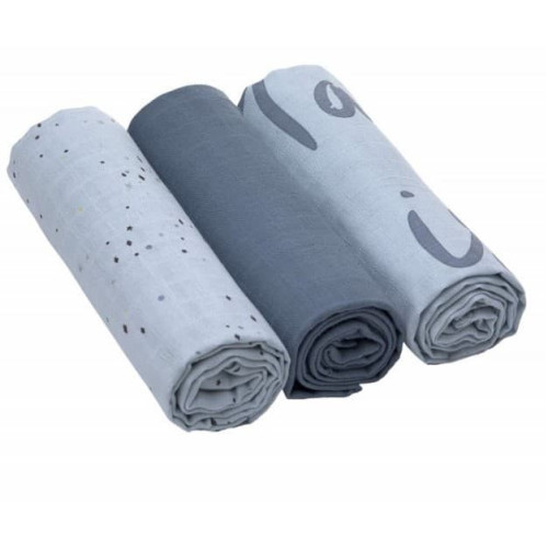 Pack de 3 Muselinas 85x85cm. Lässig