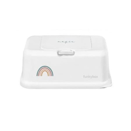 Caja dispensadora de toallitas Blanco. Funkybox