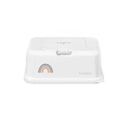 Caja dispensadora de toallitas Blanco. Funkybox