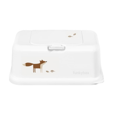Caja dispensadora de toallitas Blanco. Funkybox