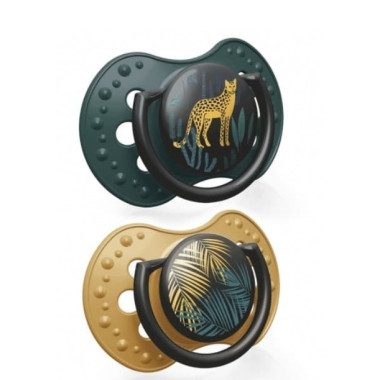 Chupetes dinámicos Jungle Vibes Verde (2ud). Lovi
