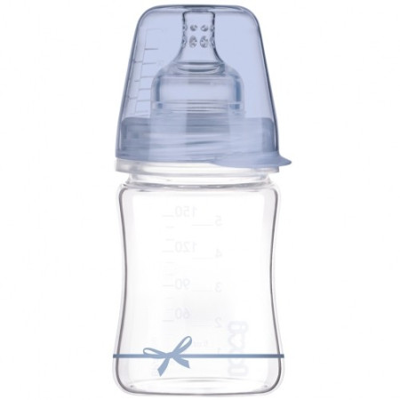 Biberón cristal con tetina dinámica (0+ meses) 150ml. LOVI