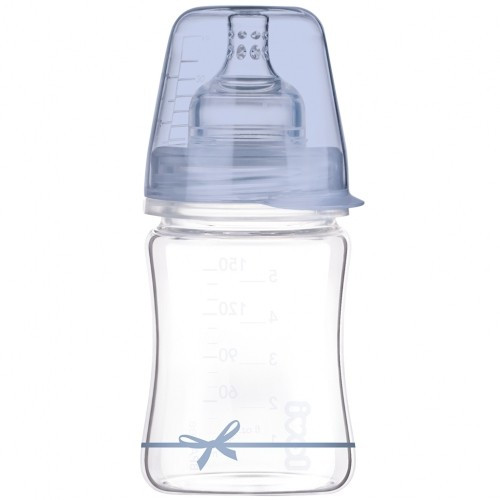 Biberón cristal con tetina dinámica (0+ meses) 150ml. LOVI