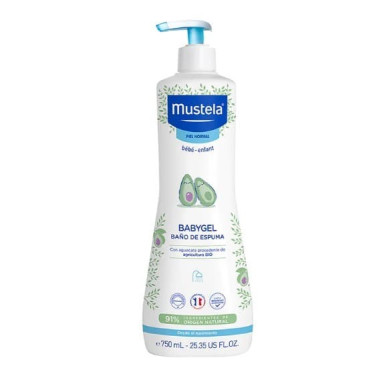 Babygel Baño Espuma 750 ml.  Mustela