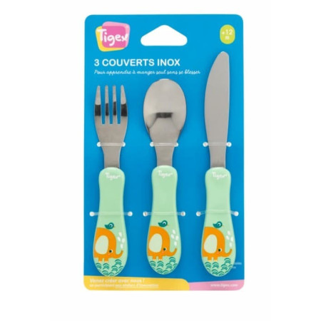 Set de cubiertos inoxidables. Tigex