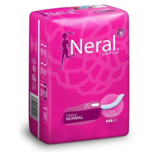 Compresa clásica adherente normal ultrasuave 20ud. Neral