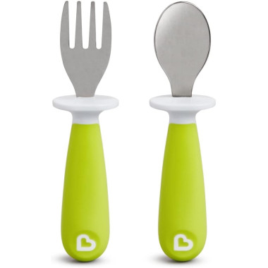 Pack cuchara y tenedor de acero Raise . Munchkin