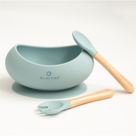 Vajilla de silicona 3 piezas. Olmitos