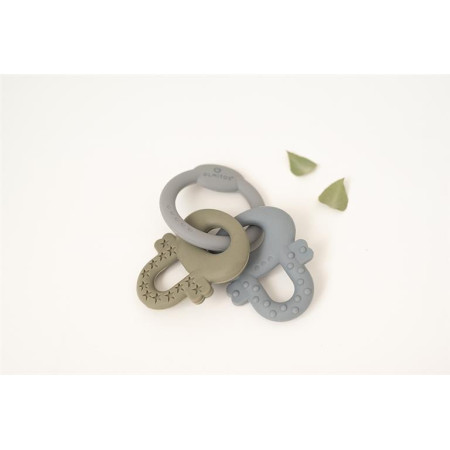 Mordedor sensorial llaves silicona. Olmitos