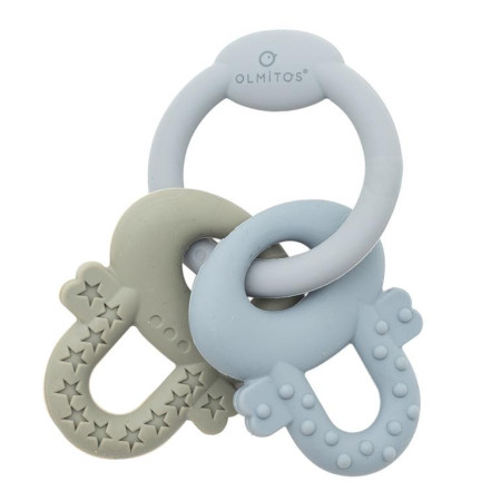 Mordedor sensorial llaves silicona. Olmitos