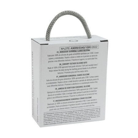 Mordedor sensorial llaves silicona. Olmitos
