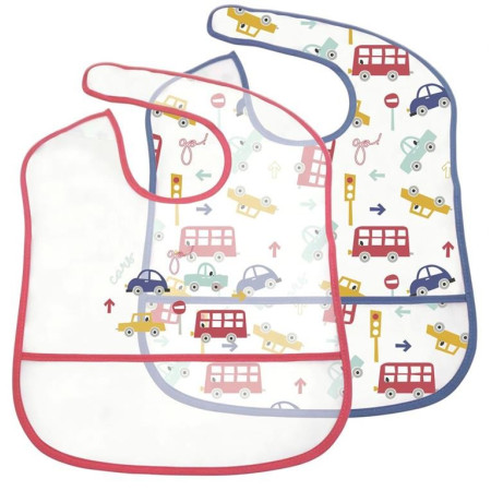 Set de 2 baberos vinilo. Olmitos