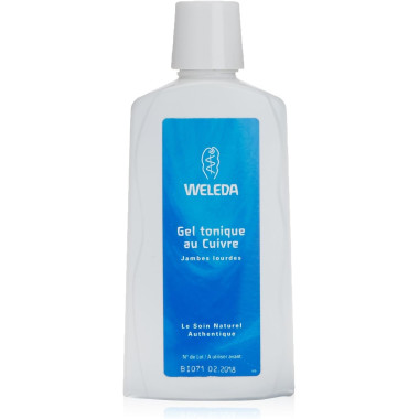 Gel tónico de cobre para piernas cansadas 200ml. Weleda