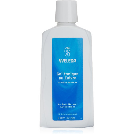 Gel tónico de cobre para piernas cansadas 200ml. Weleda