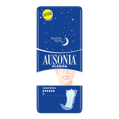 Compresa Ausonia Noche Super Plus, 10 Uds