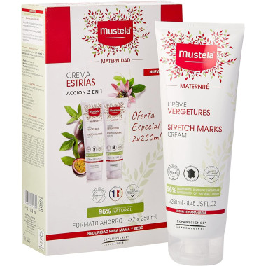 Crema Anti estrías Duplo Mustela (pax de 2 unidades X 250 ml)