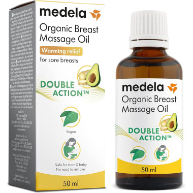 Aceite orgánico para masaje de pecho 50ml. Medela