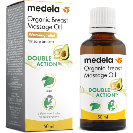 Aceite orgánico para masaje de pecho 50ml. Medela