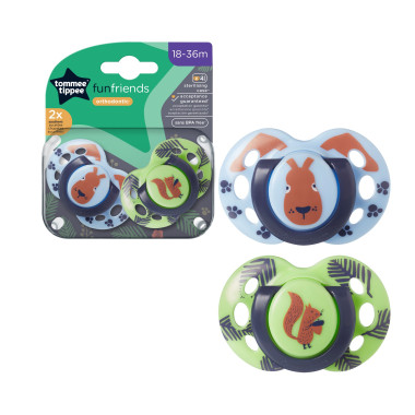 Chupetes 6-18m Fun Friends (x 2). Tommee Tippee