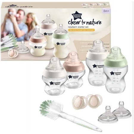 Kit Iniciacion Recien Nacidos Rosa Closer to Nature. Tommee Tippee