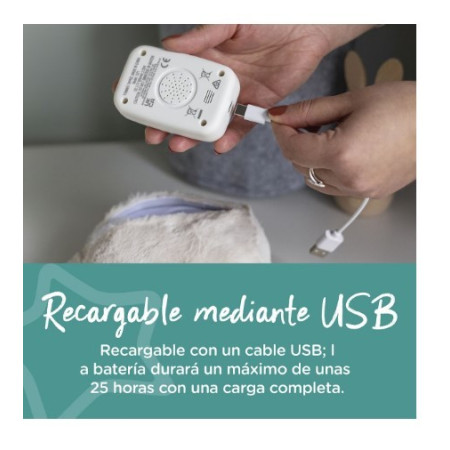 Peluche duerme bebés con 6 melodías y sensor de llanto. Tommee Tippee