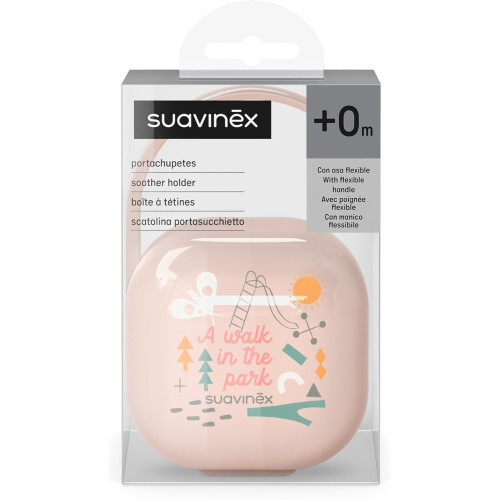 Portachupete Bebé, con asa Flexible para Colgar. Suavinex
