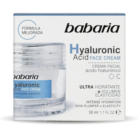 Crema facial ultra hidratante con ácido hialurónico 50ml. Babaria