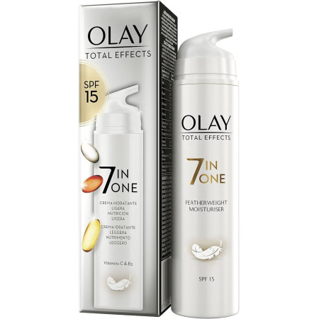 Crema Total Effects 7 en 1, SPF15 hidratante ligera, 50ml.Olay