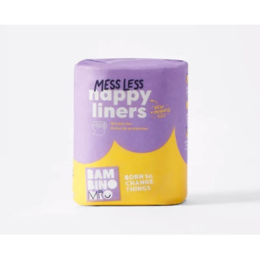 Forros vegetales anti manchas para pañales reutilizables 100uds. Bambino Mio