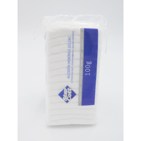Algodón Hidrófilo ZigZag 100 g. Indas