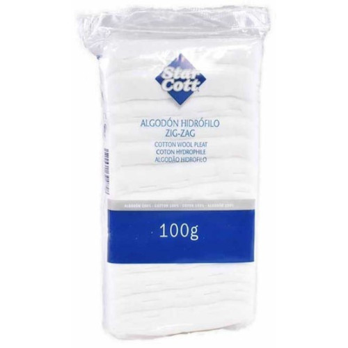 Algodón Hidrófilo ZigZag 100 g. Indas