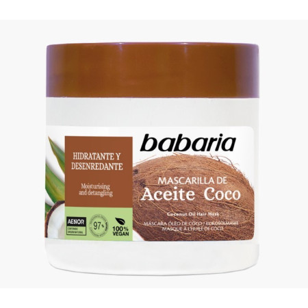 Mascarilla capilar reparadora Coco tarro 400ml. Babaria