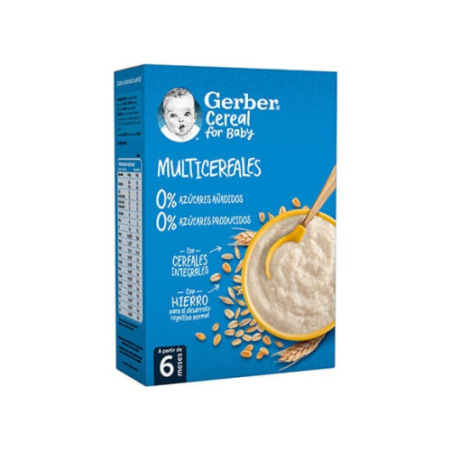 Gerber Papilla Avena Integral y Trigo 250g. Nestlé