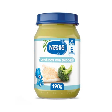 Potito verduras con pescado 190g. Nestlé
