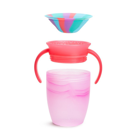 Taza tropical antigoteo Miracle 360º con asas 200ml. Munchkin