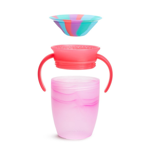 Taza tropical antigoteo Miracle 360º con asas 200ml. Munchkin