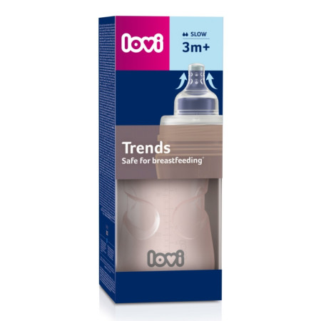 Biberón con tetina dinámica Trends 250 ml . Lovi