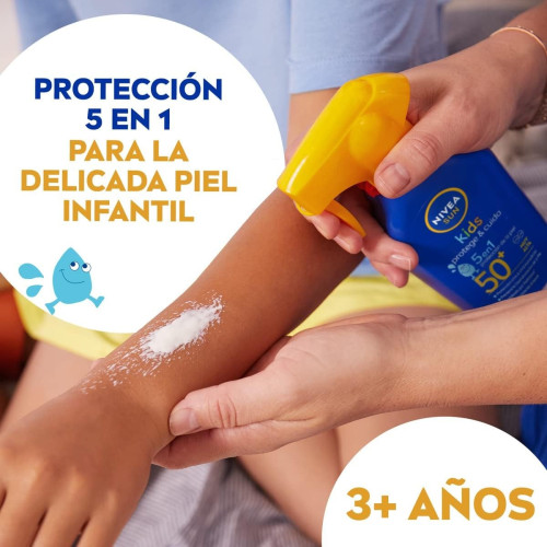 Leche solar infantil SPF 50+ SUN KIDS pistola (270ml). Nivea
