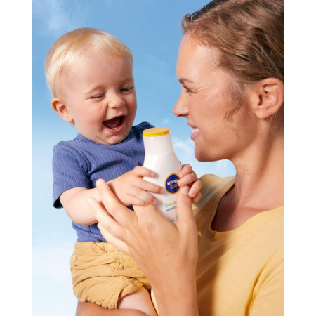 Leche solar infantil piel sensible SPF 50+ (200ml). Nivea