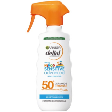 Spray Protección solar infantil Sensitive Advanced SPF50+ ,Pistola 300ml. Delial