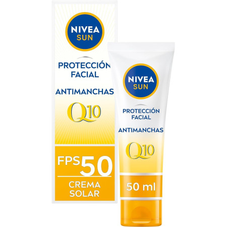 Protección facial Antimanchas Antiedad Q10 SPF 50+. Nivea