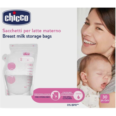 Bolsitas de conservación leche materna 30 uds. Chicco