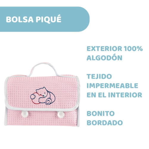 Set regalo bolsa Piqué Natural Sensation. Chicco