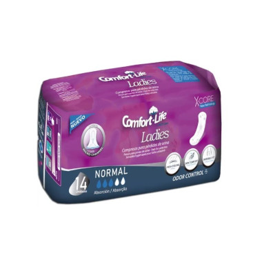 Compresas Comfort Life Ladies, absorción Normal (14 uds)