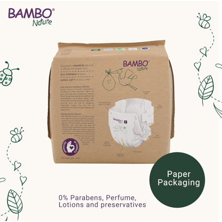 Pañales BAMBO NATURE Talla 1 (22uds)
