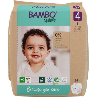 Pañales BAMBO NATURE Talla 4 ( 20 uds)
